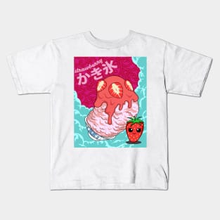 Strawberry Kakigori Kids T-Shirt